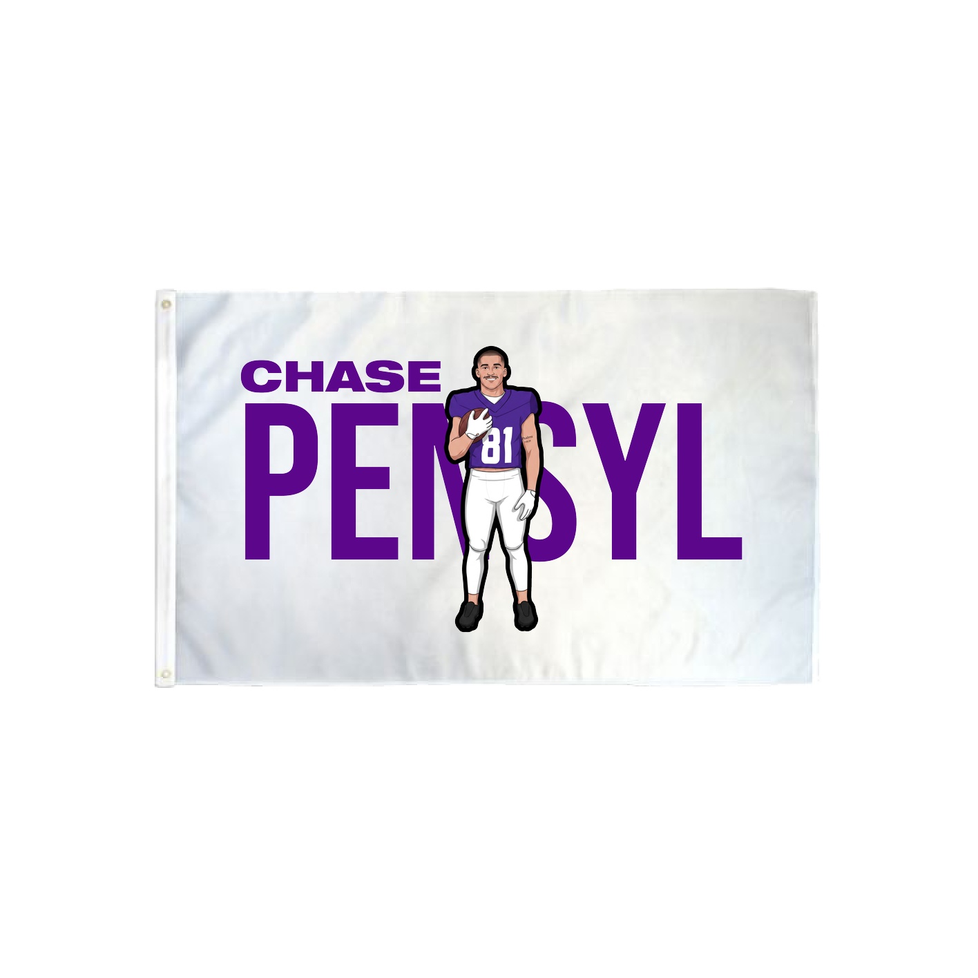 3x5 Flag — Player Name in Classic