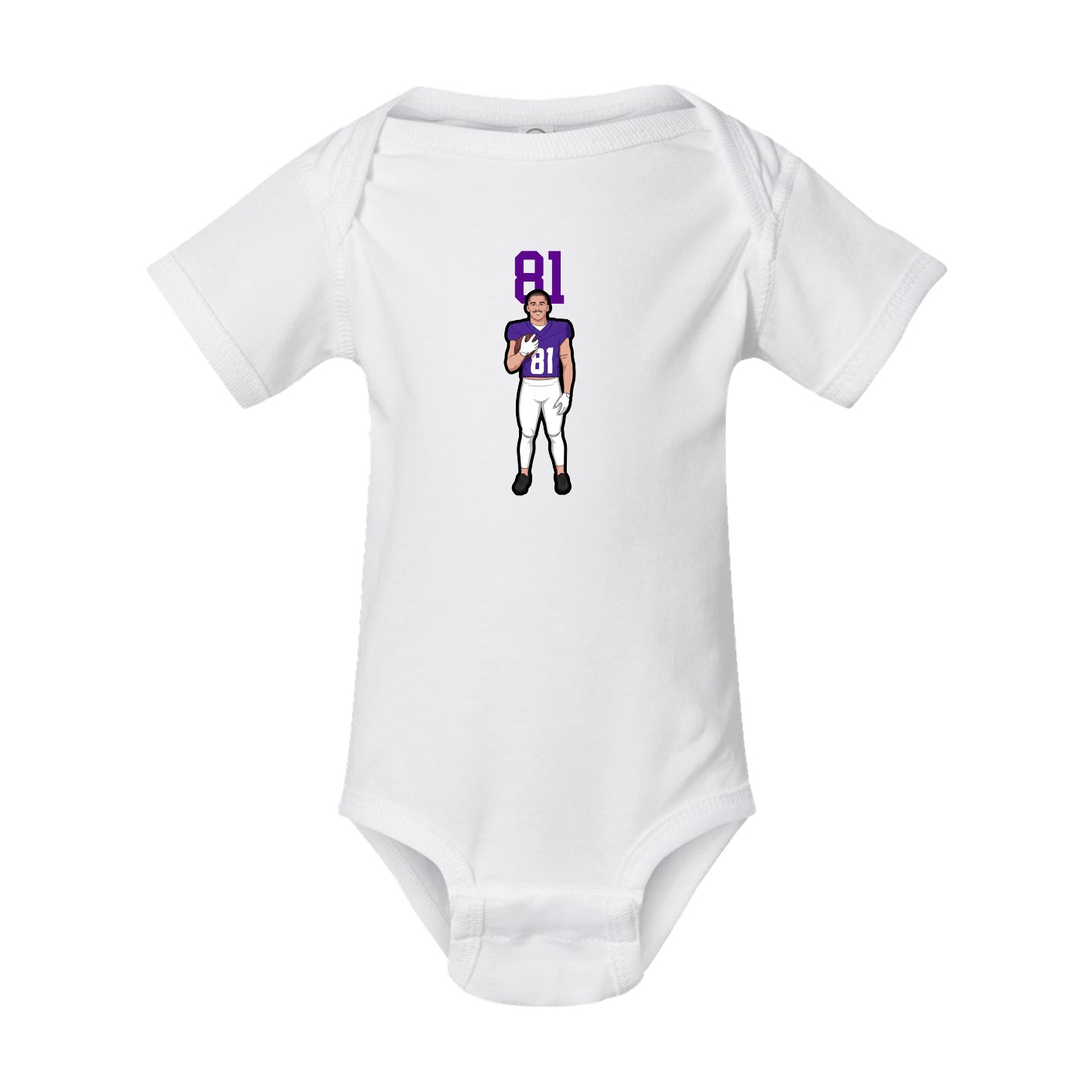 Baby Onesie — Number Top in White