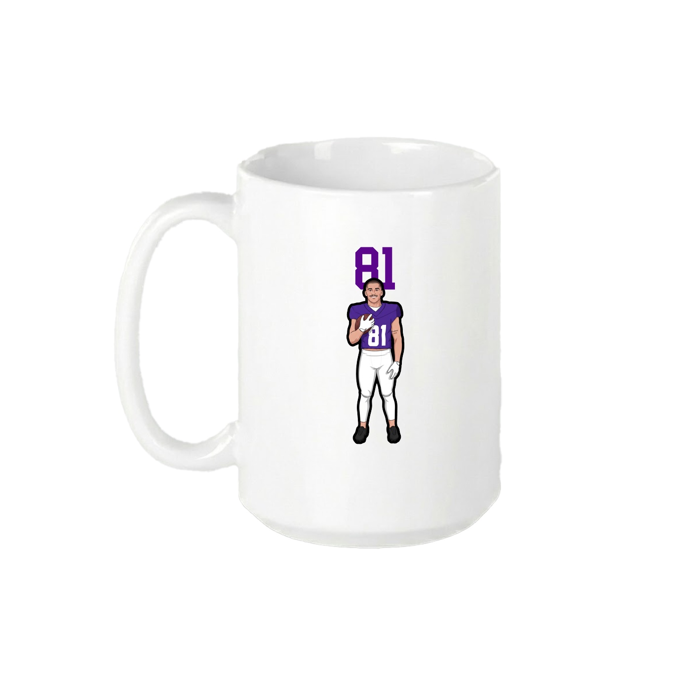 15oz Coffee Mug — Number Top in White
