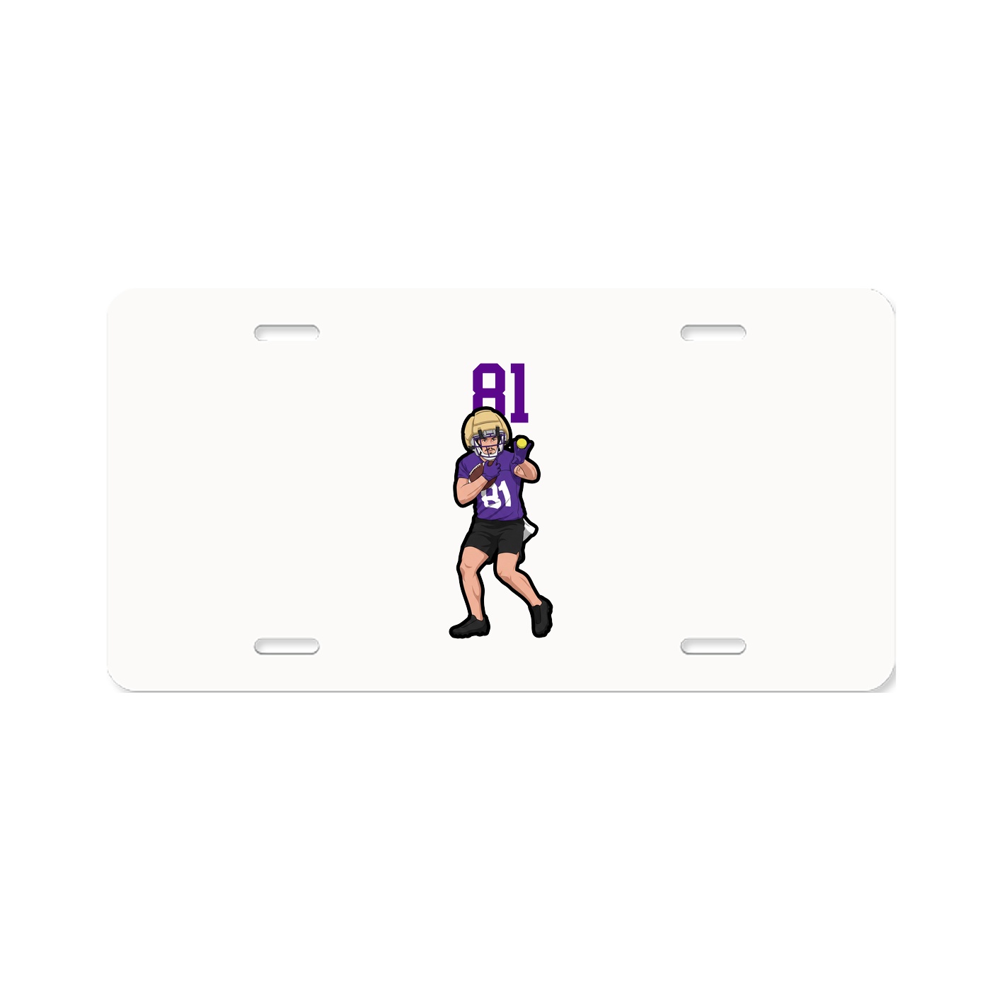 License Plate — Number Top in Classic