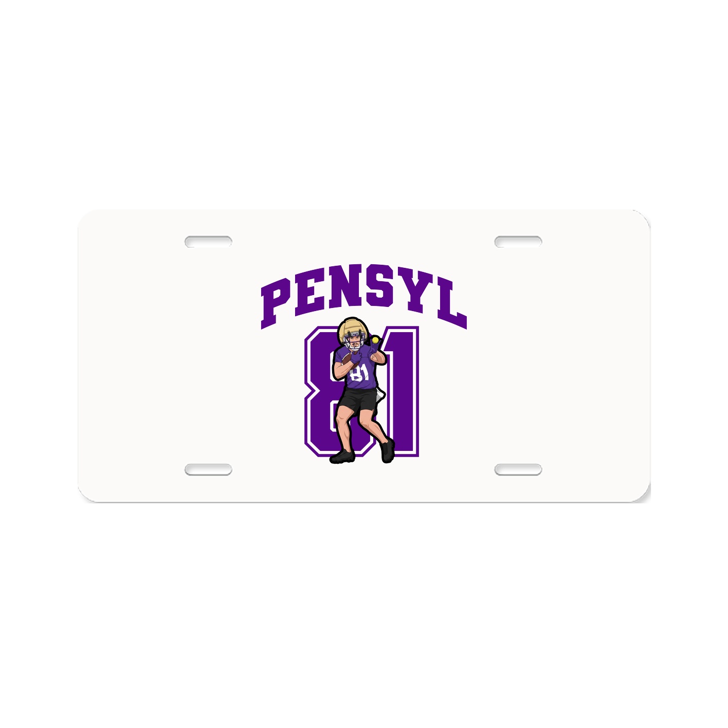 License Plate — Number in Classic