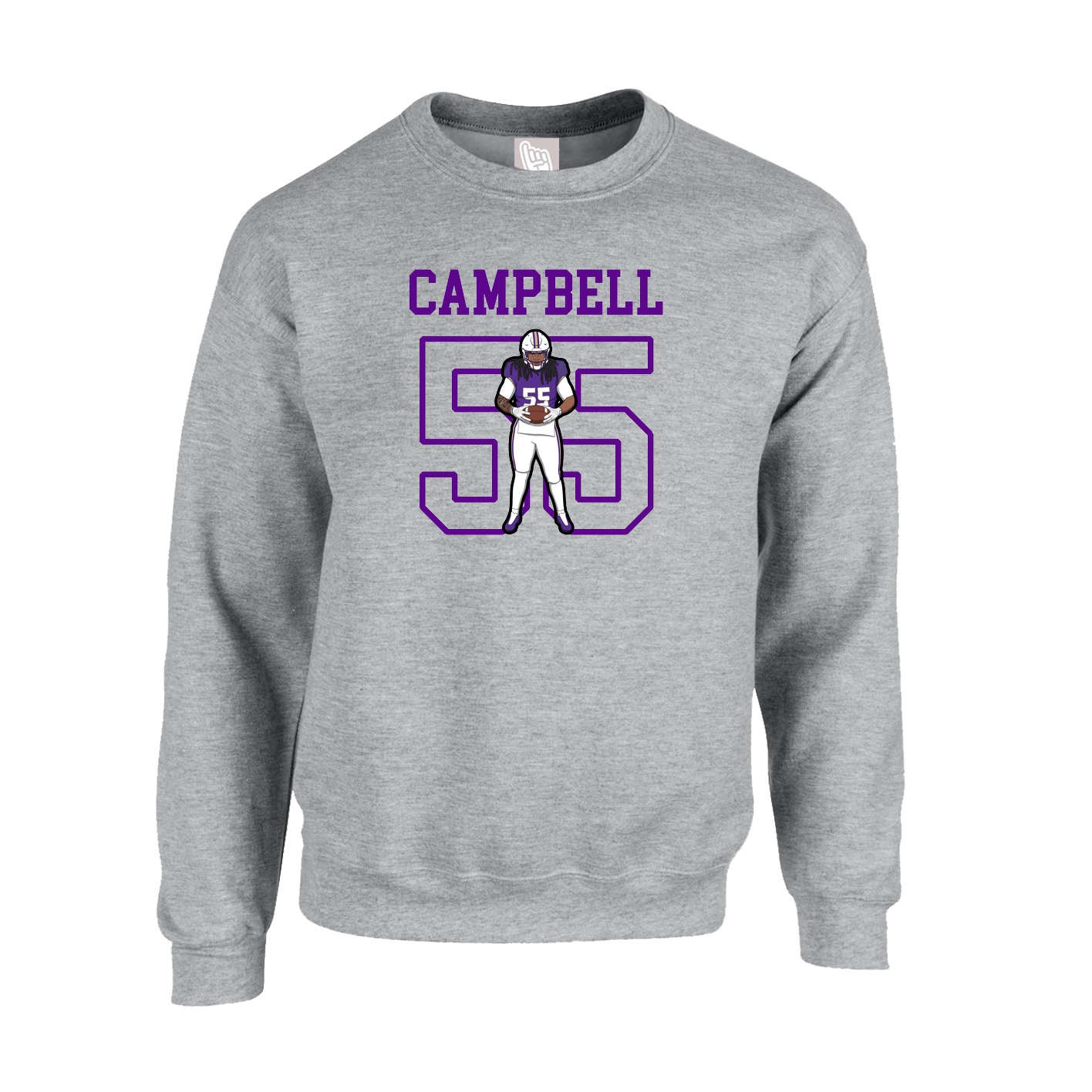 Fleece Crew — Shirsey in Grey