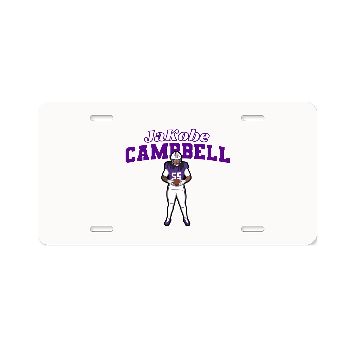 License Plate — Name Arch in Classic