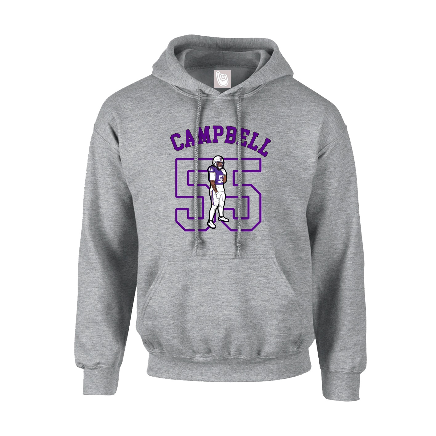 Youth Hoodie — Shirsey Arch in Grey