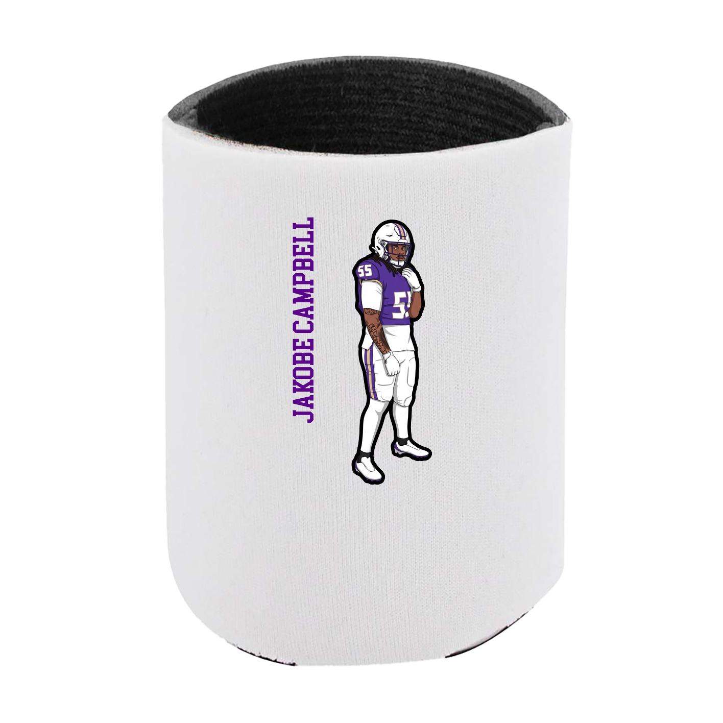 Can Holder — Name Vertical in White
