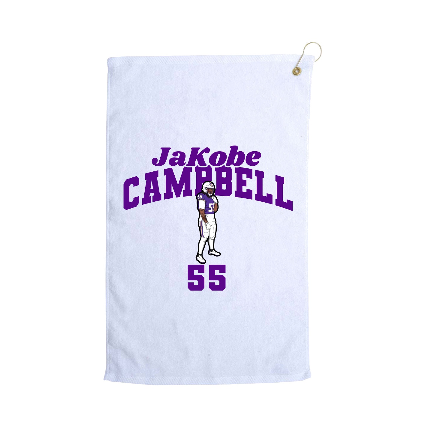 Golf Towel — Signature Arch in White