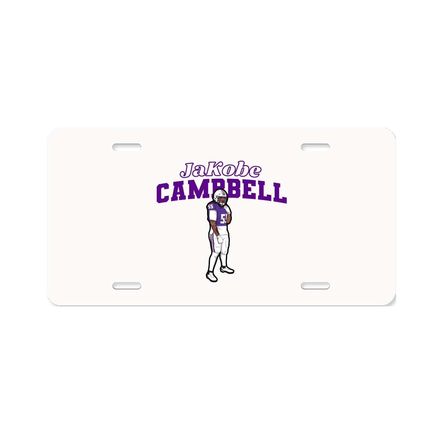 License Plate — Name Arch in Classic