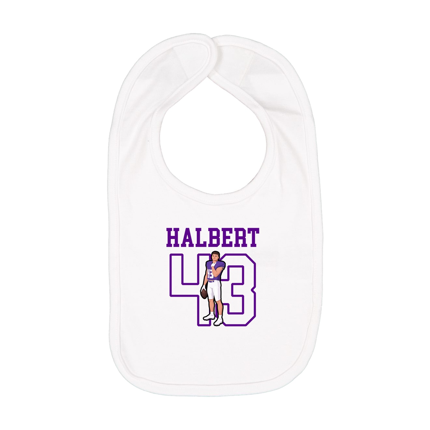 Infant Bib — Shirsey in White