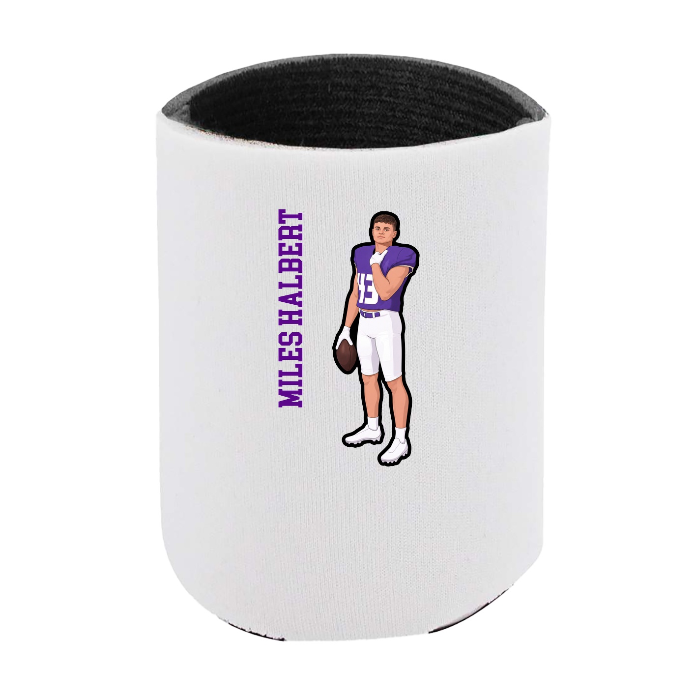 Can Holder — Name Vertical in White
