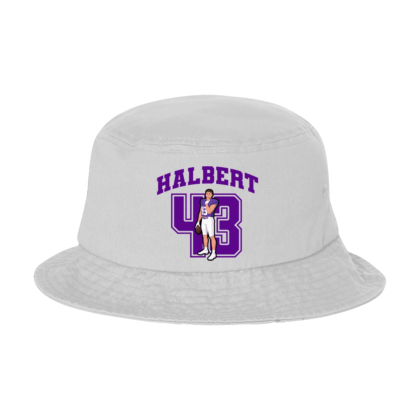 Bucket Cap — Number in White