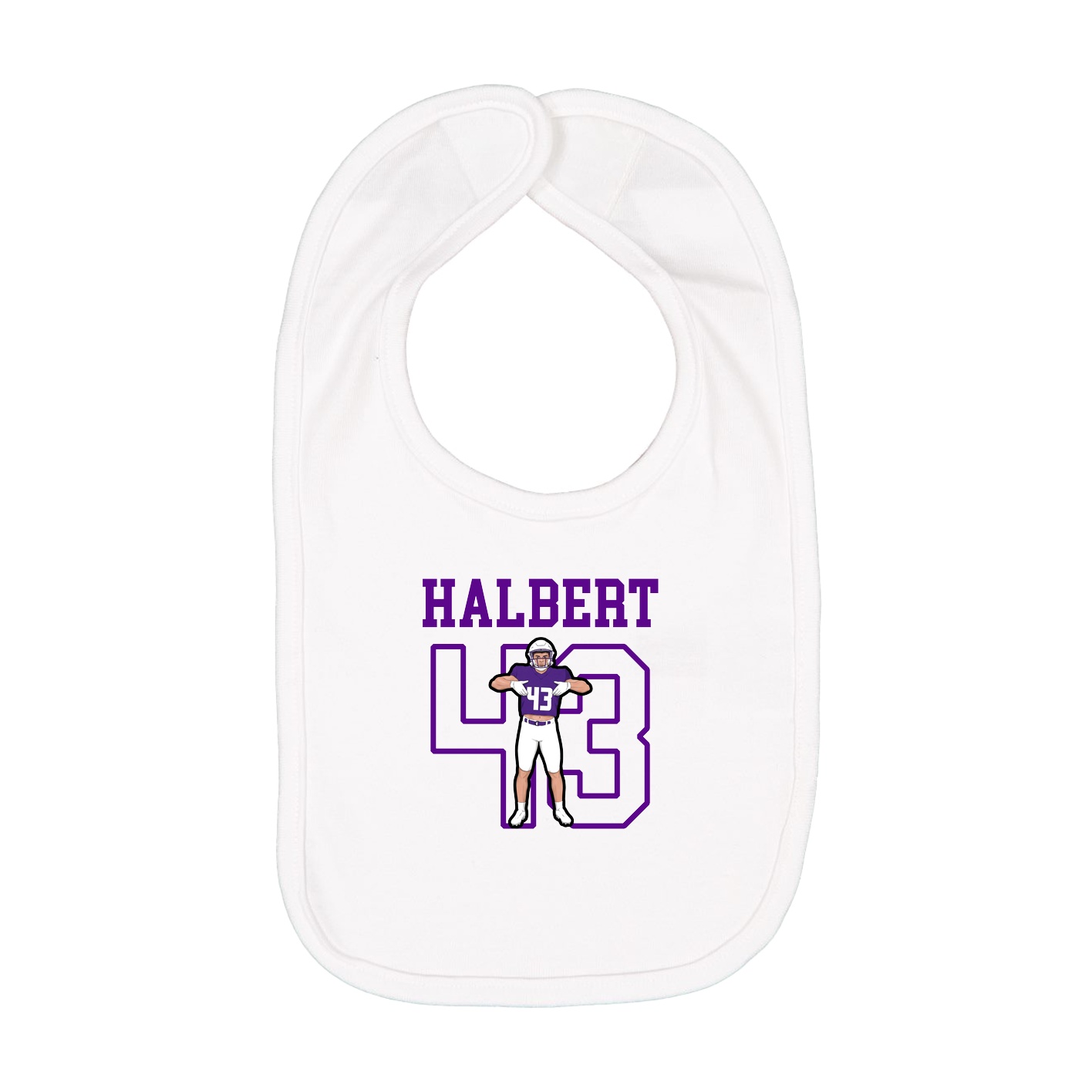 Infant Bib — Shirsey in White