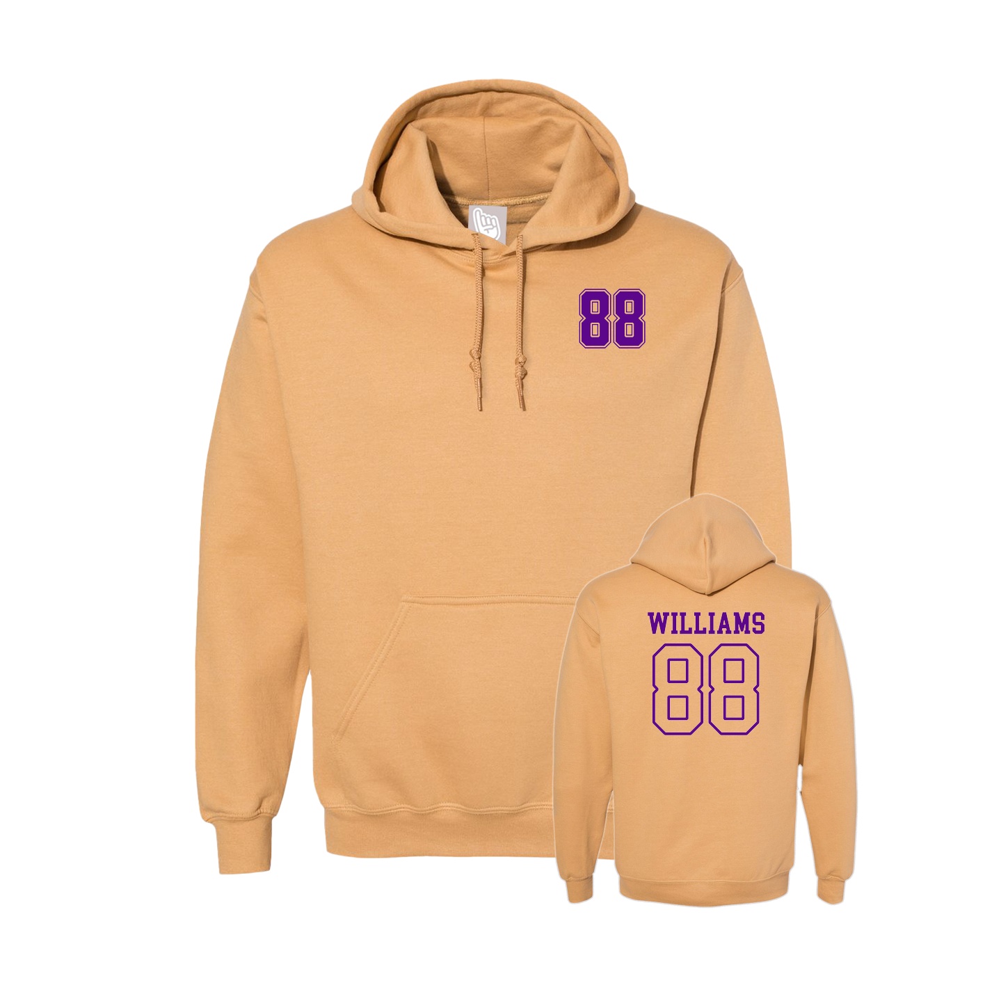 Hoodie — Chest Back in Vegas Gold