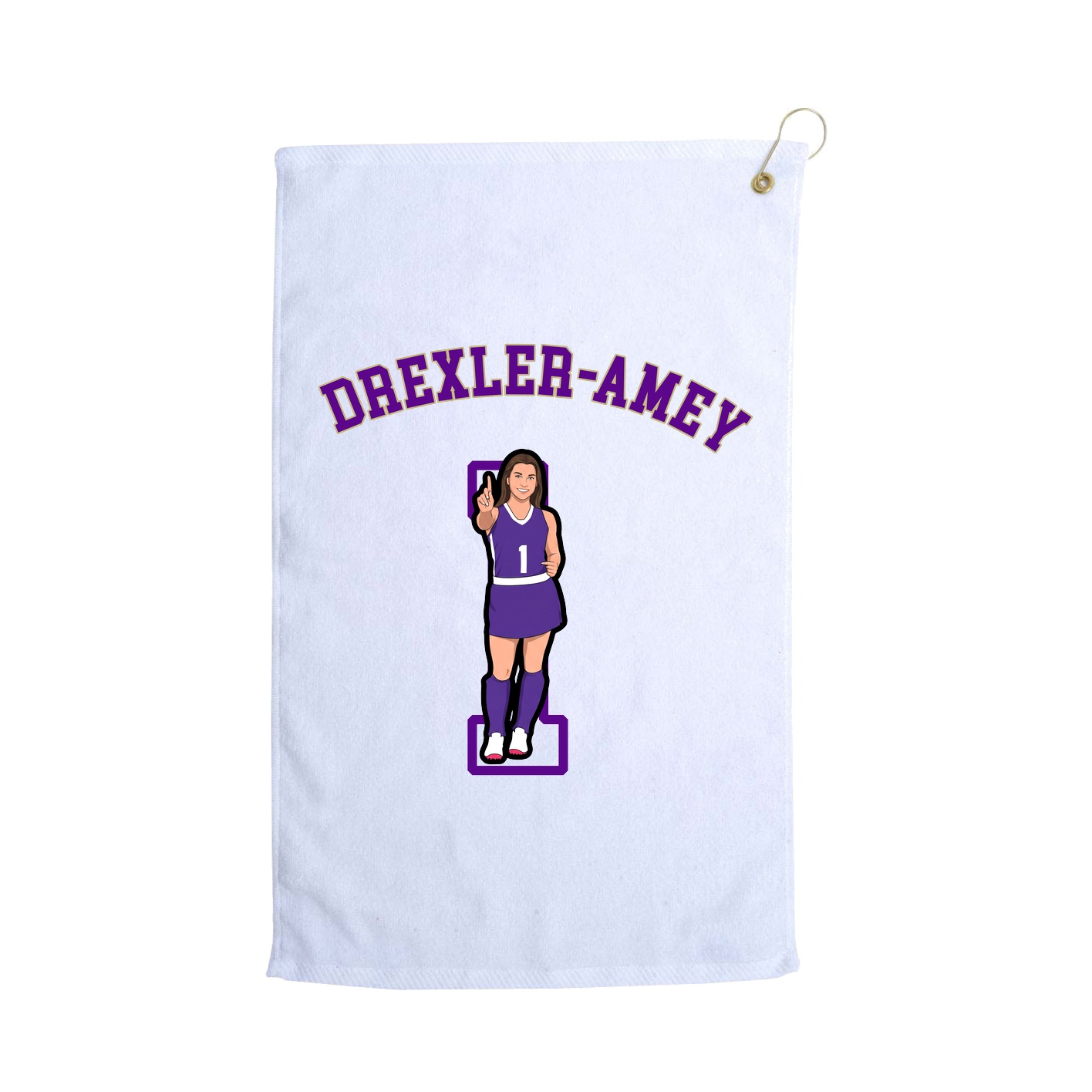 Golf Towel — Shirsey Arch in White