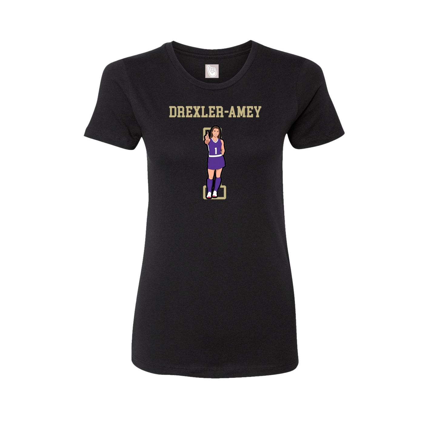 Fitted Women's Tee — Shirsey in Black