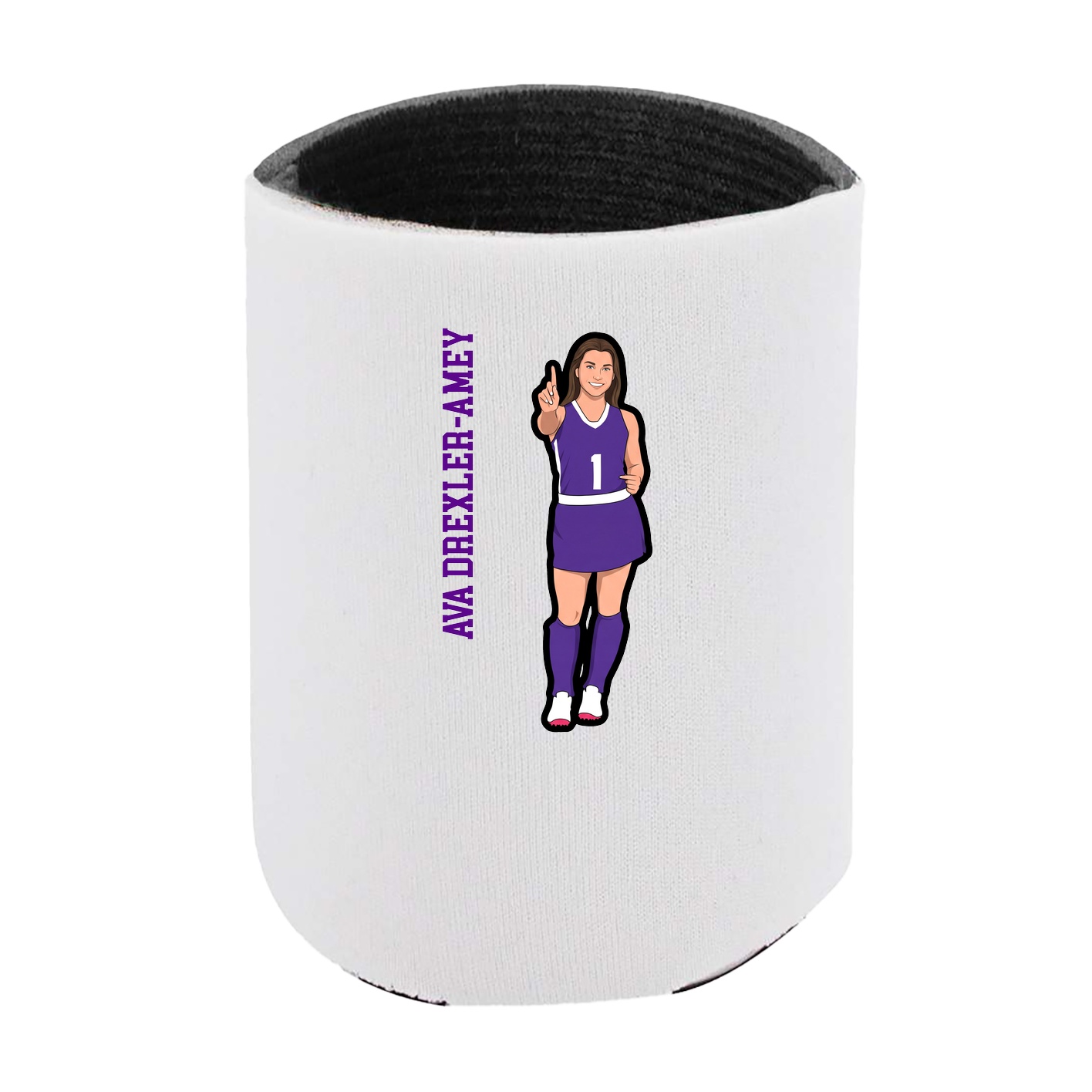 Can Holder — Name Vertical in White