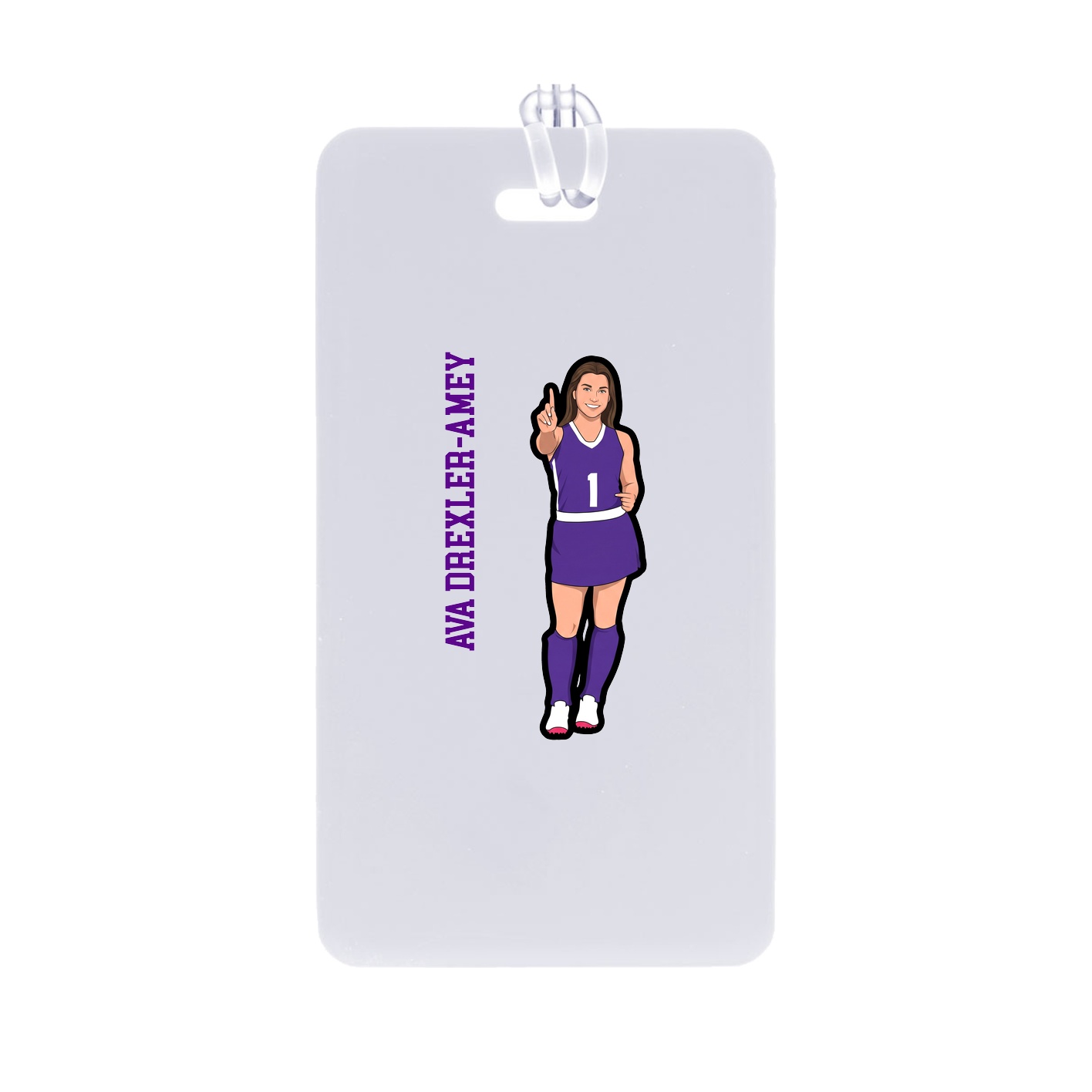 Bag Tag — Name Vertical in Classic