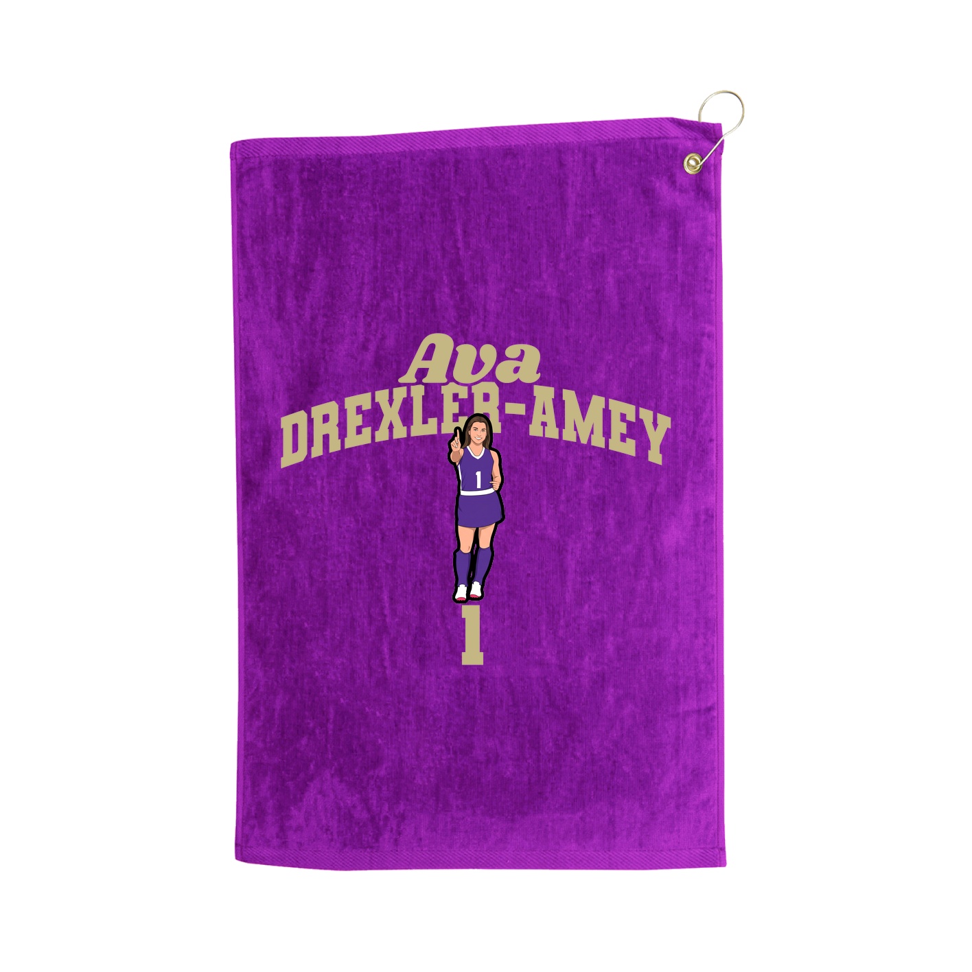 Golf Towel — Signature Arch in Purple