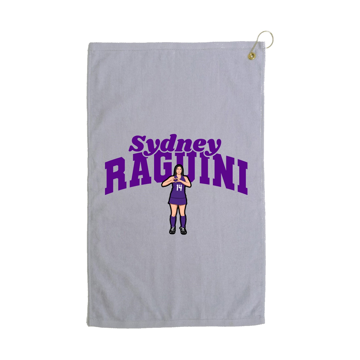 Golf Towel — Signature Arch in Grey