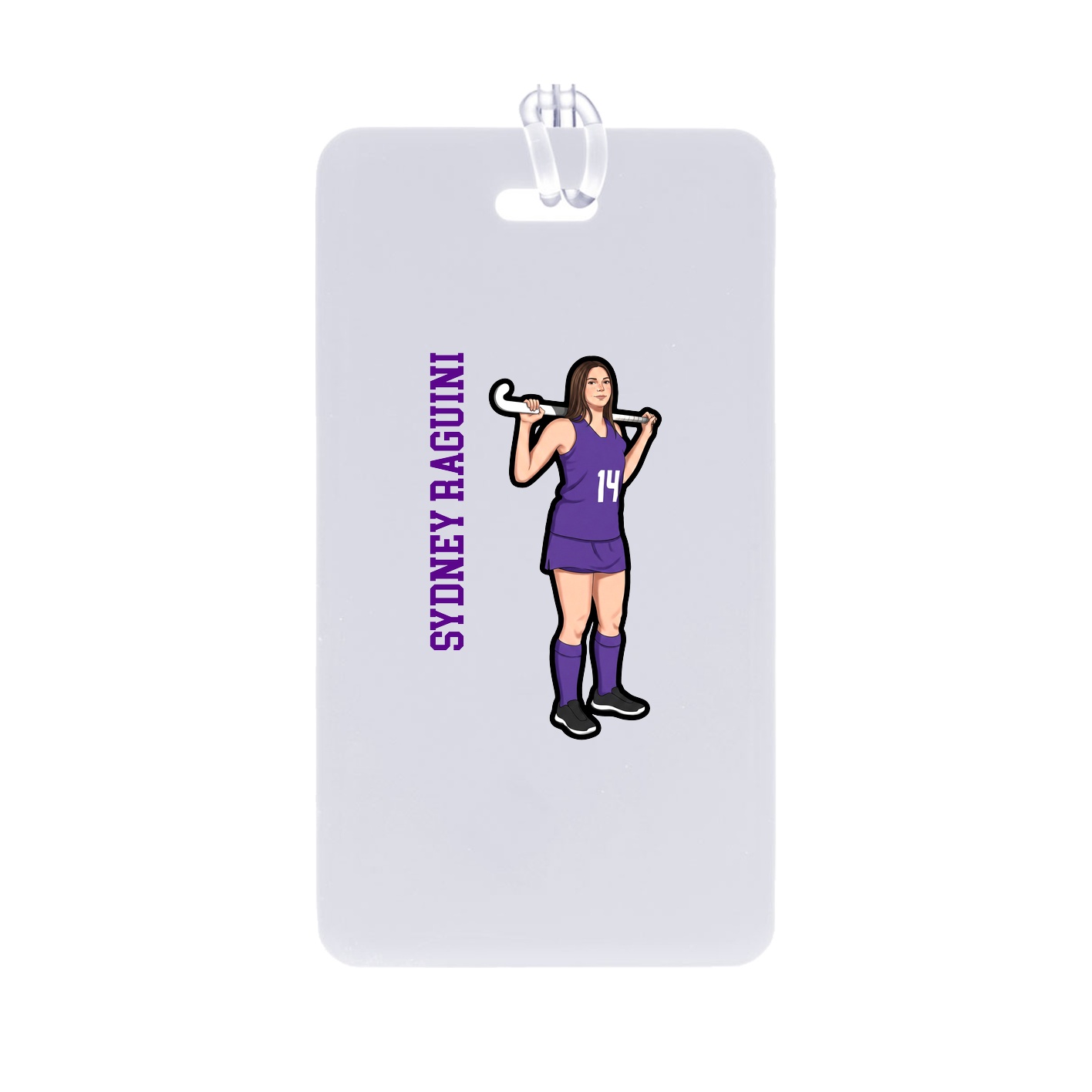 Bag Tag — Name Vertical in Classic