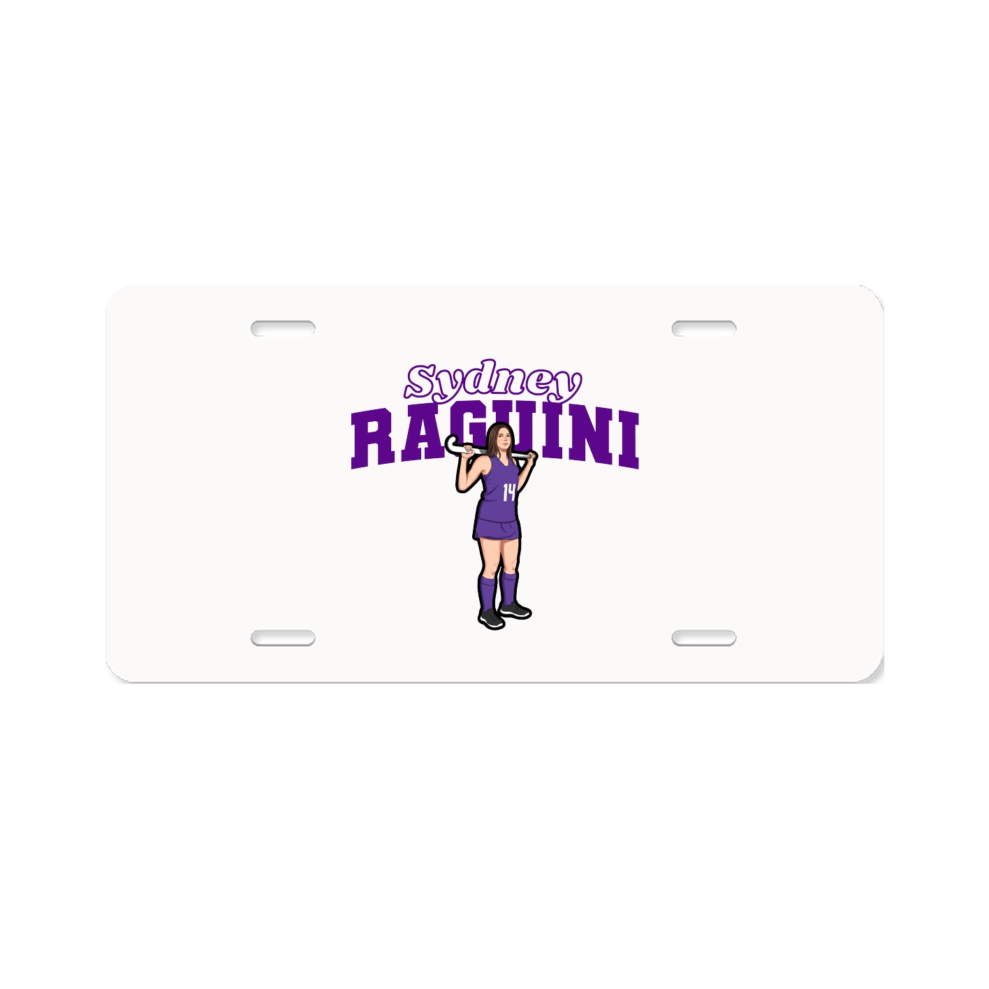 License Plate — Name Arch in Classic