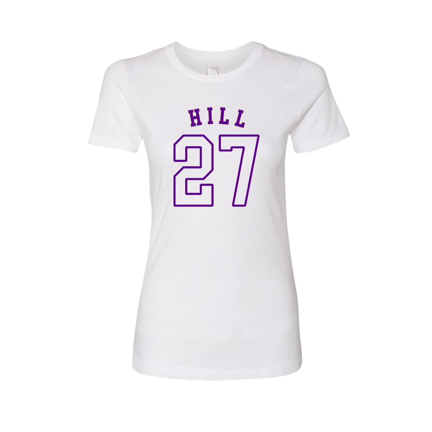 Fitted Women's Tee — Shirsey Arch in White