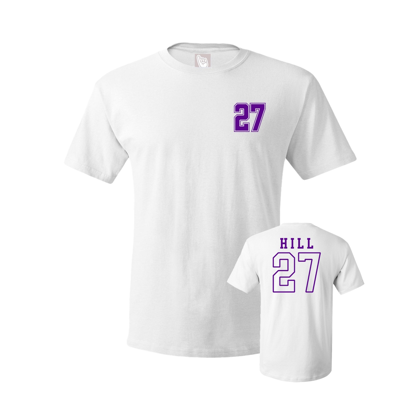 Youth Tee — Chest Back in White