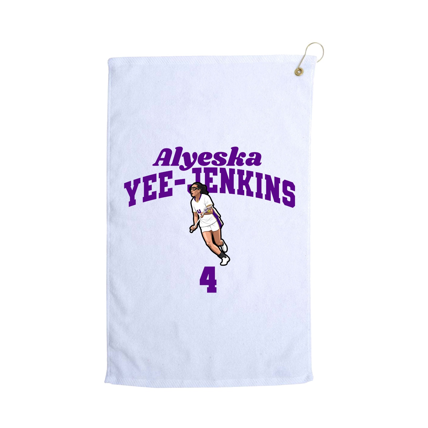 Golf Towel — Signature Arch in White