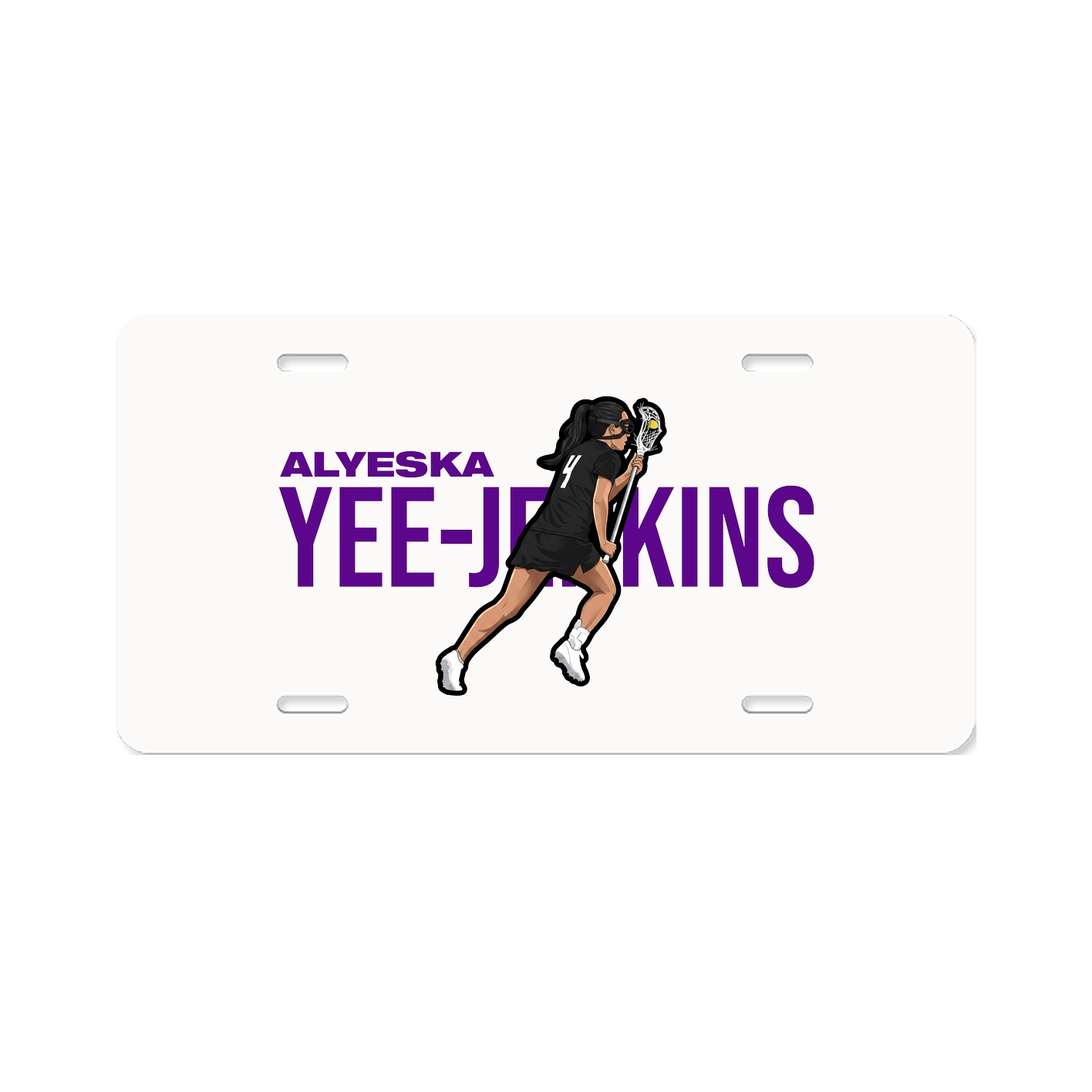 License Plate — Player Name in Classic