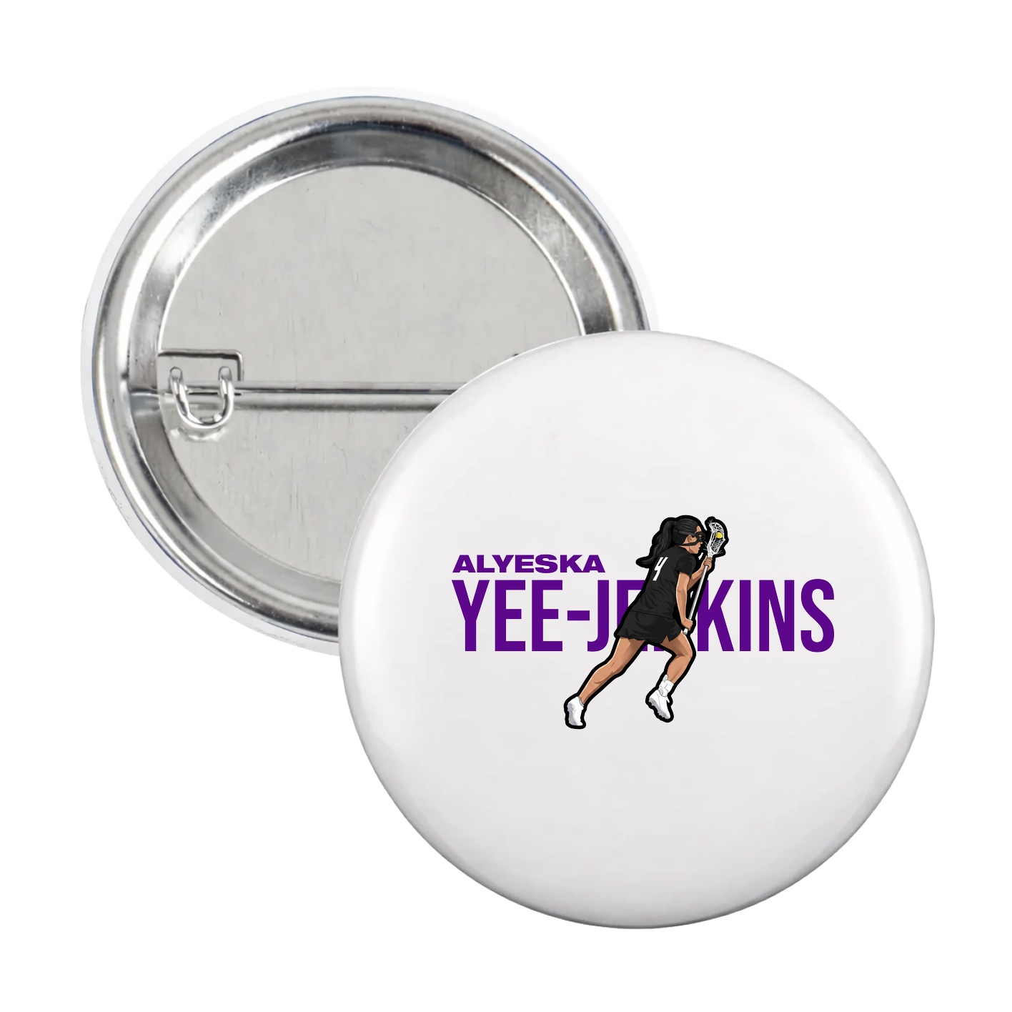 Game Day Button — Player Name in White