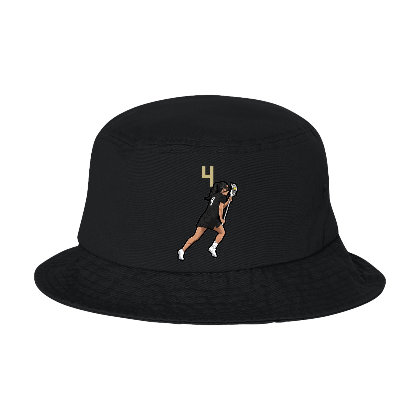 Bucket Cap — Number Top in Black