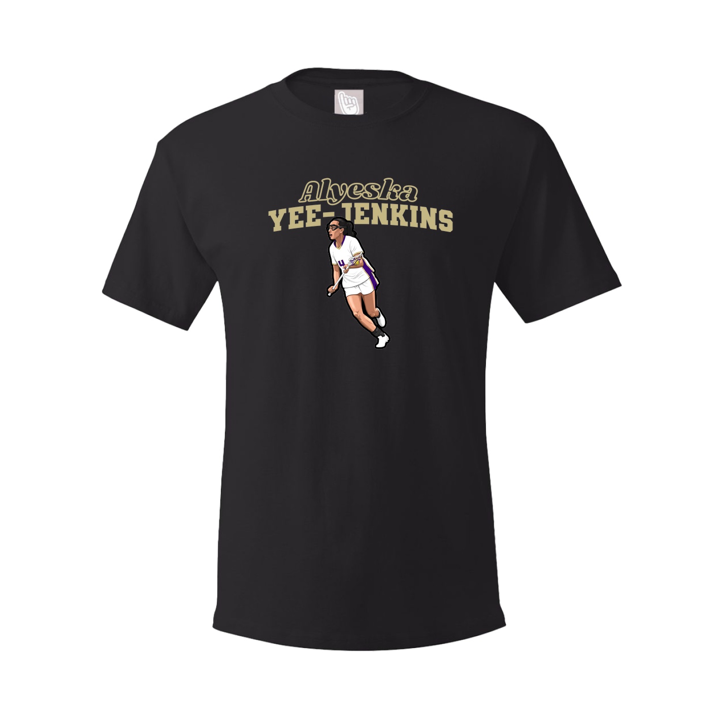 Youth Tee — Name Arch in Black