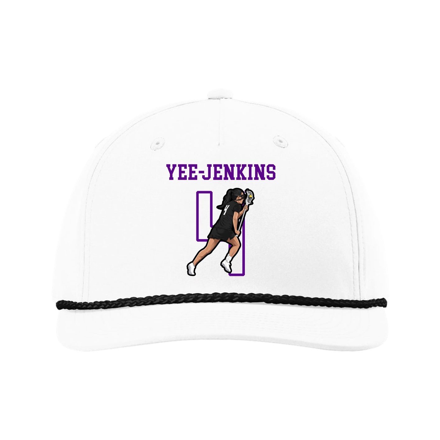 Five-Panel Classic Rope Cap — Shirsey in White