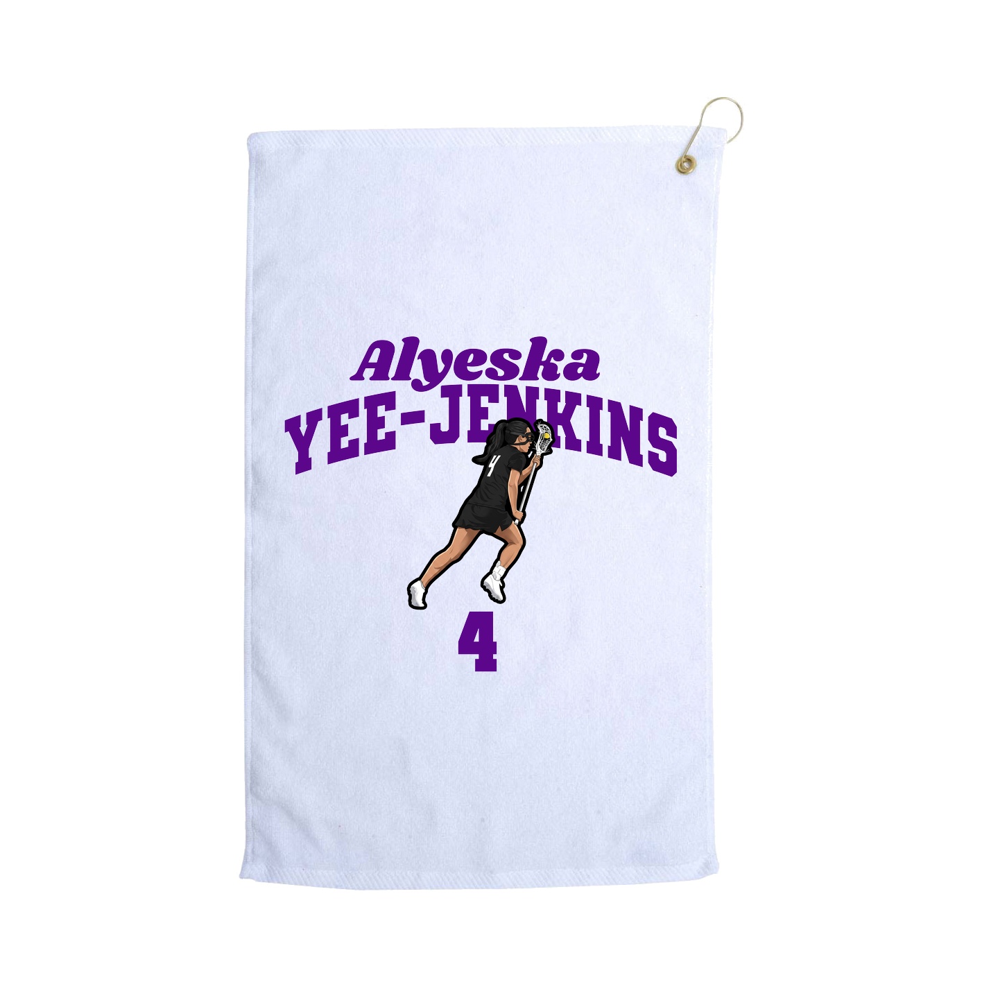 Golf Towel — Signature Arch in White