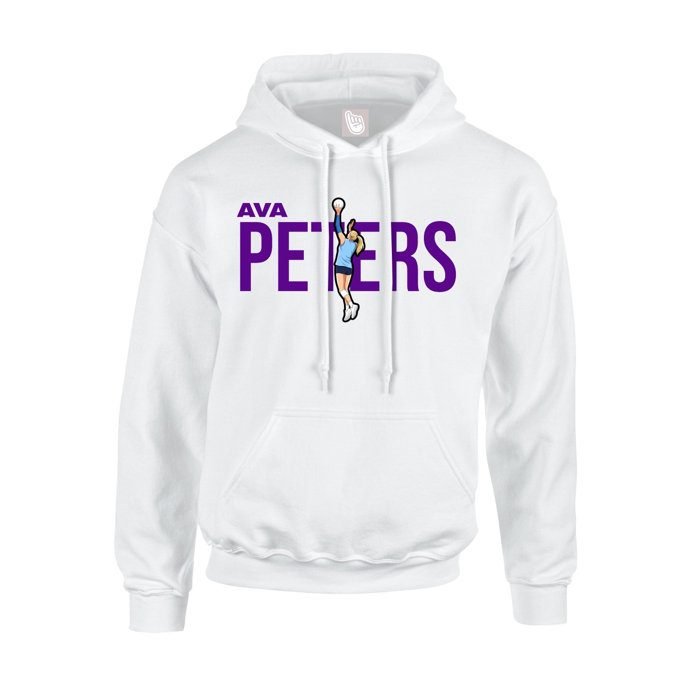 Hoodie — Player Name in White