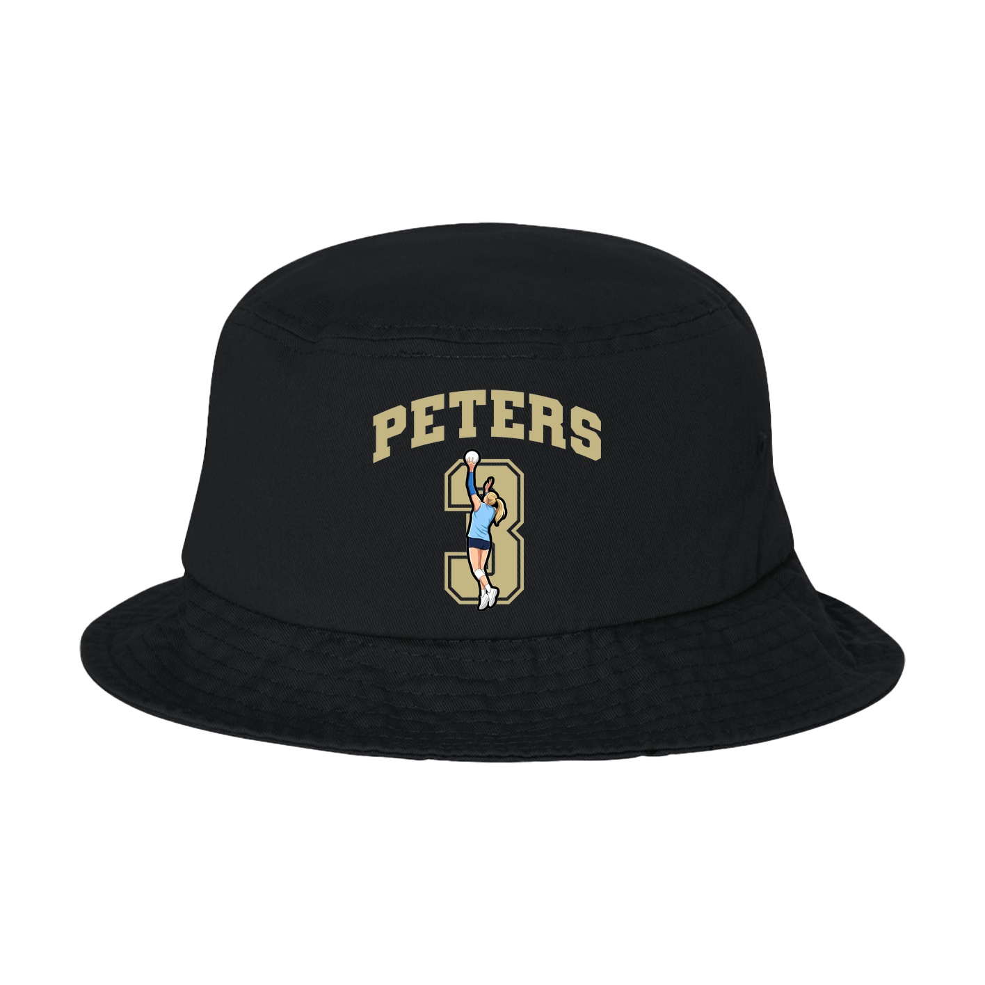 Bucket Cap — Number in Black