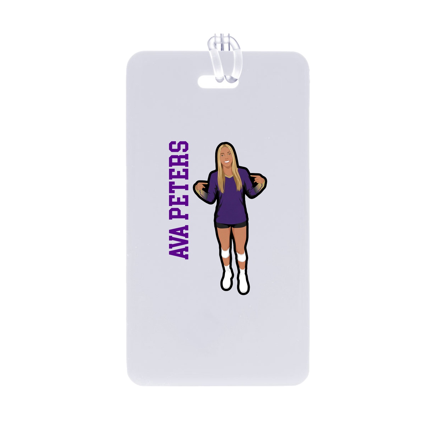 Bag Tag — Name Vertical in Classic