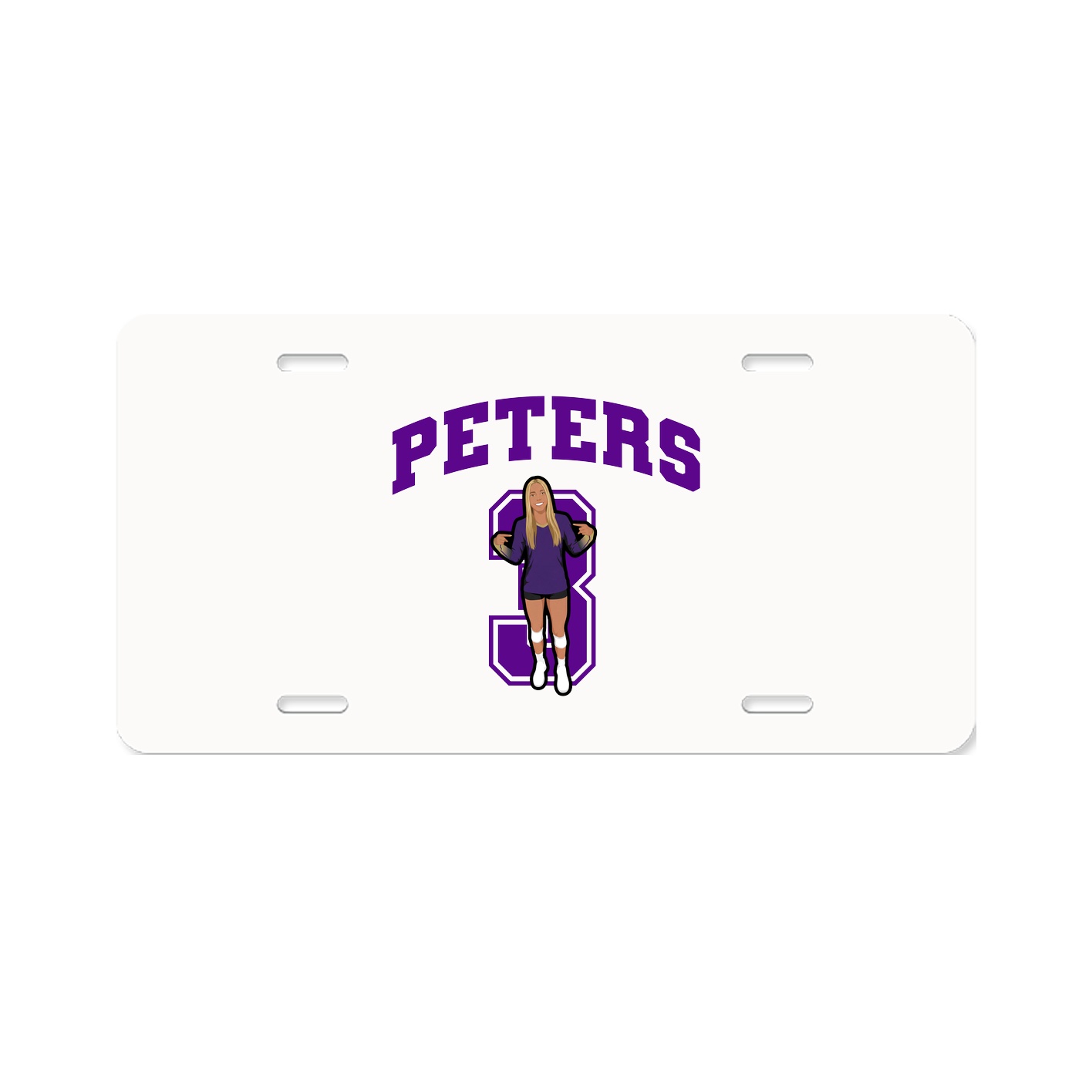 License Plate — Number in Classic