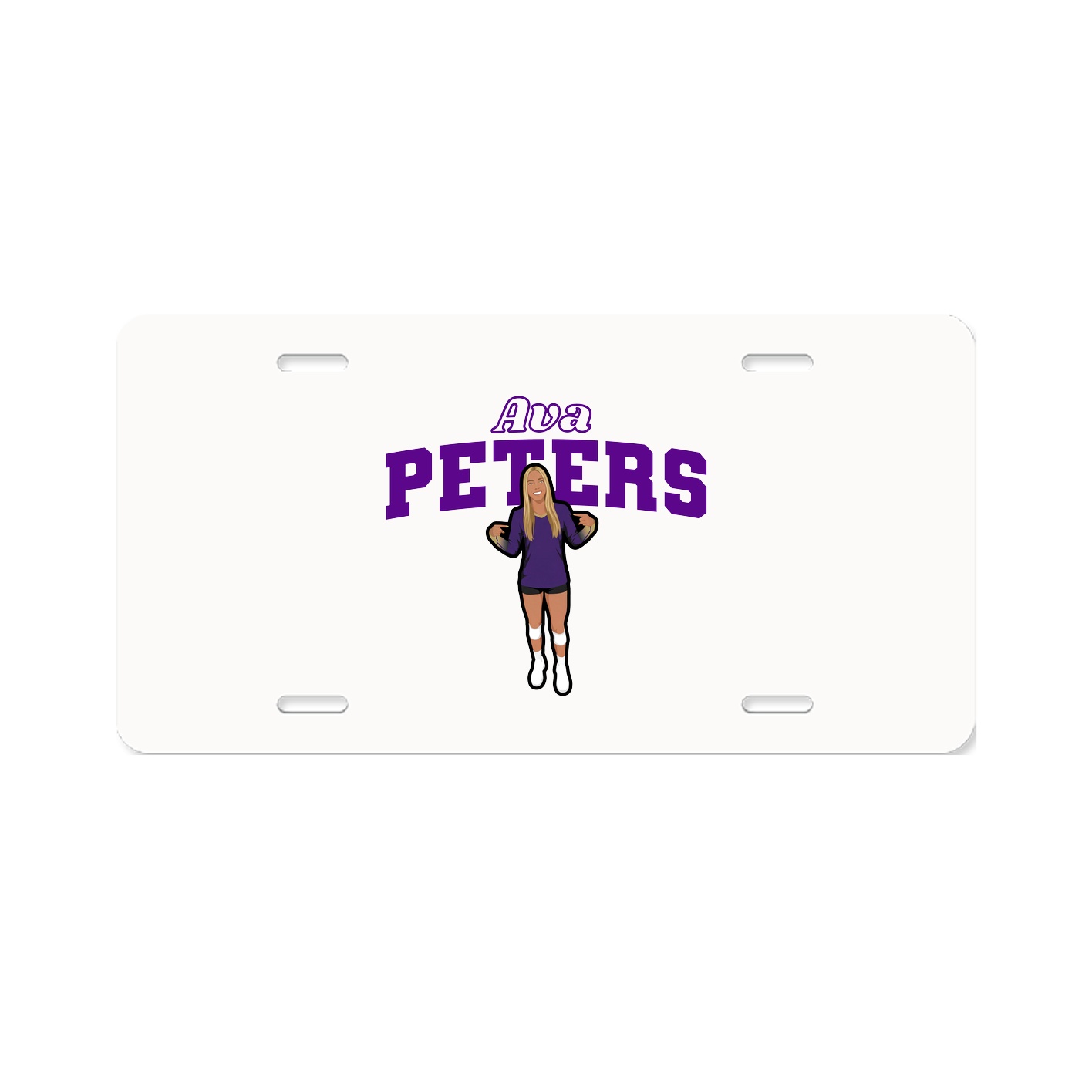 License Plate — Name Arch in Classic