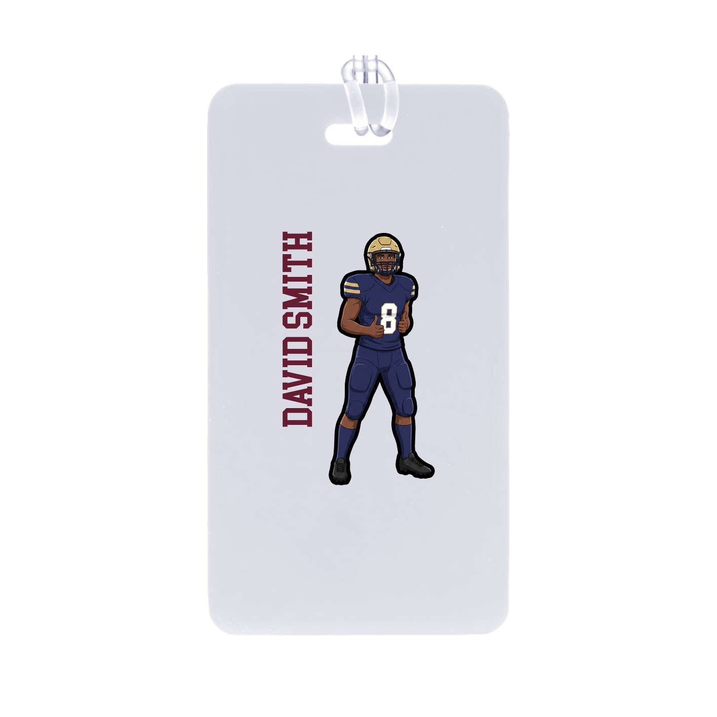 Bag Tag — Name Vertical in Classic