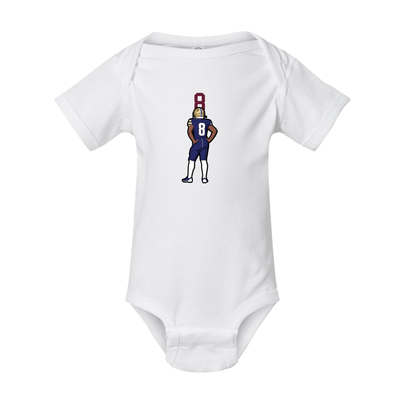 Baby Onesie — Number Top in White