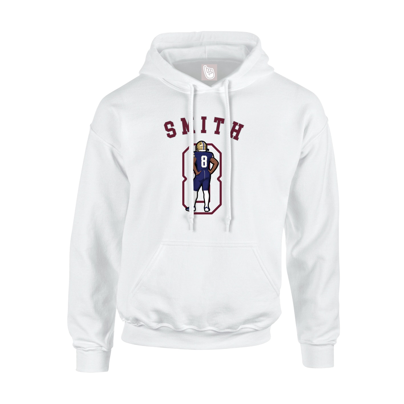 Hoodie — Shirsey Arch in White