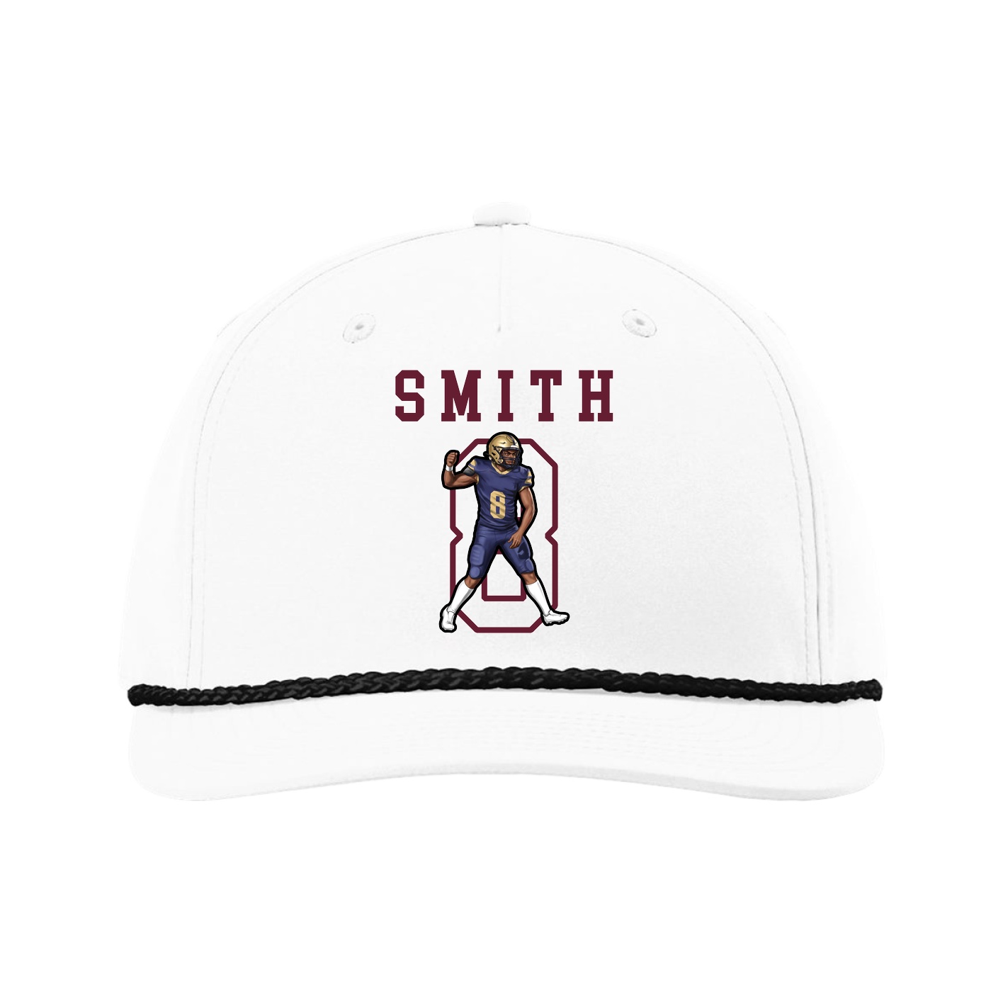 Five-Panel Classic Rope Cap — Shirsey in White