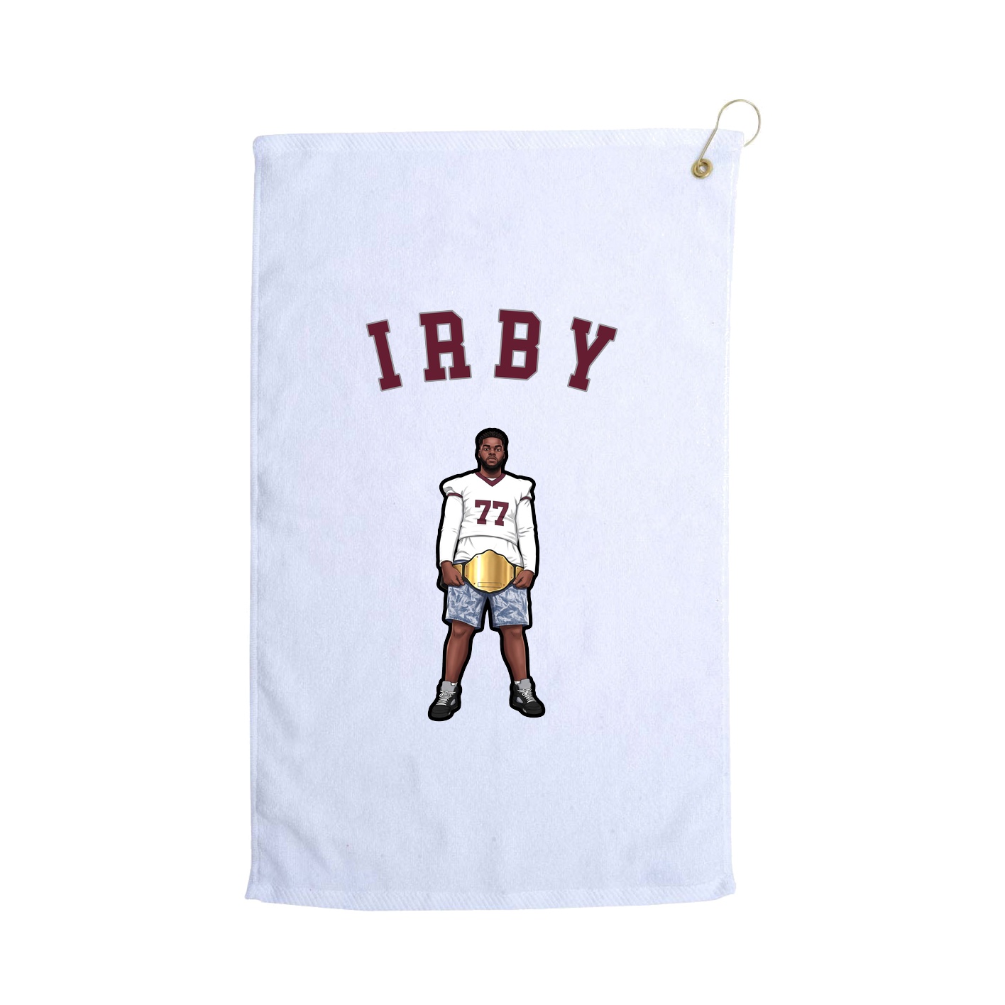 Golf Towel — Shirsey Arch in White