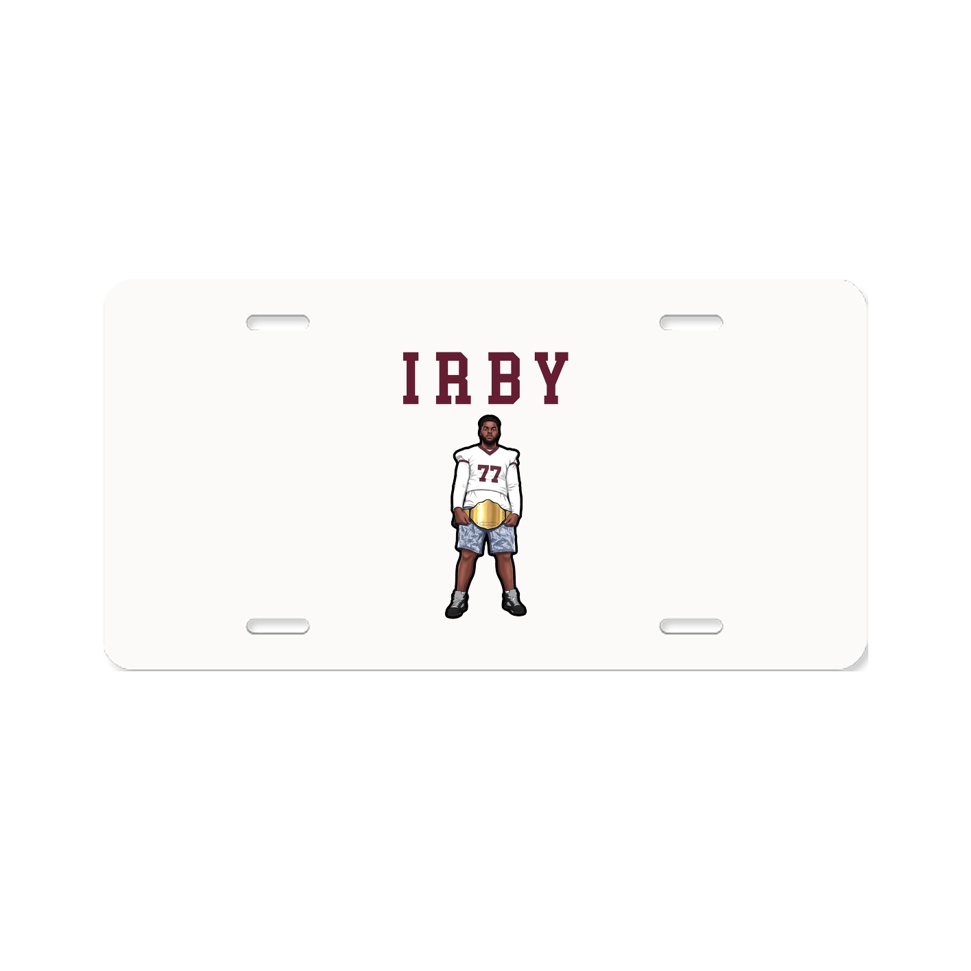 License Plate — Shirsey in Classic