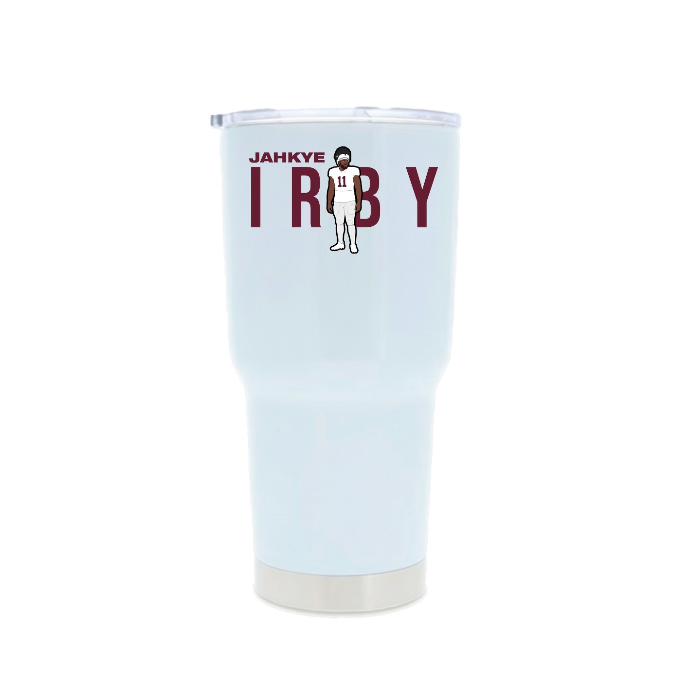 30oz Stainless Steel Tumbler — Player Name in White