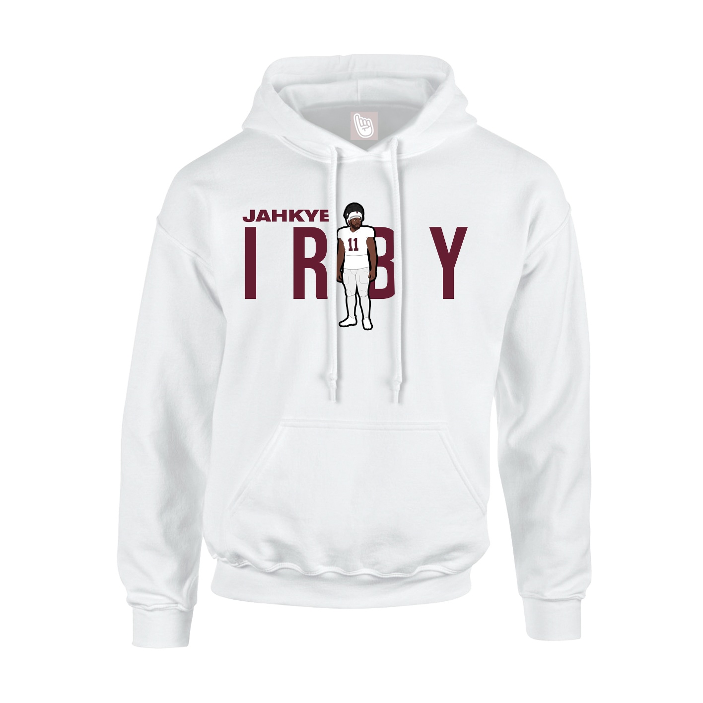 Youth Hoodie — Player Name in White