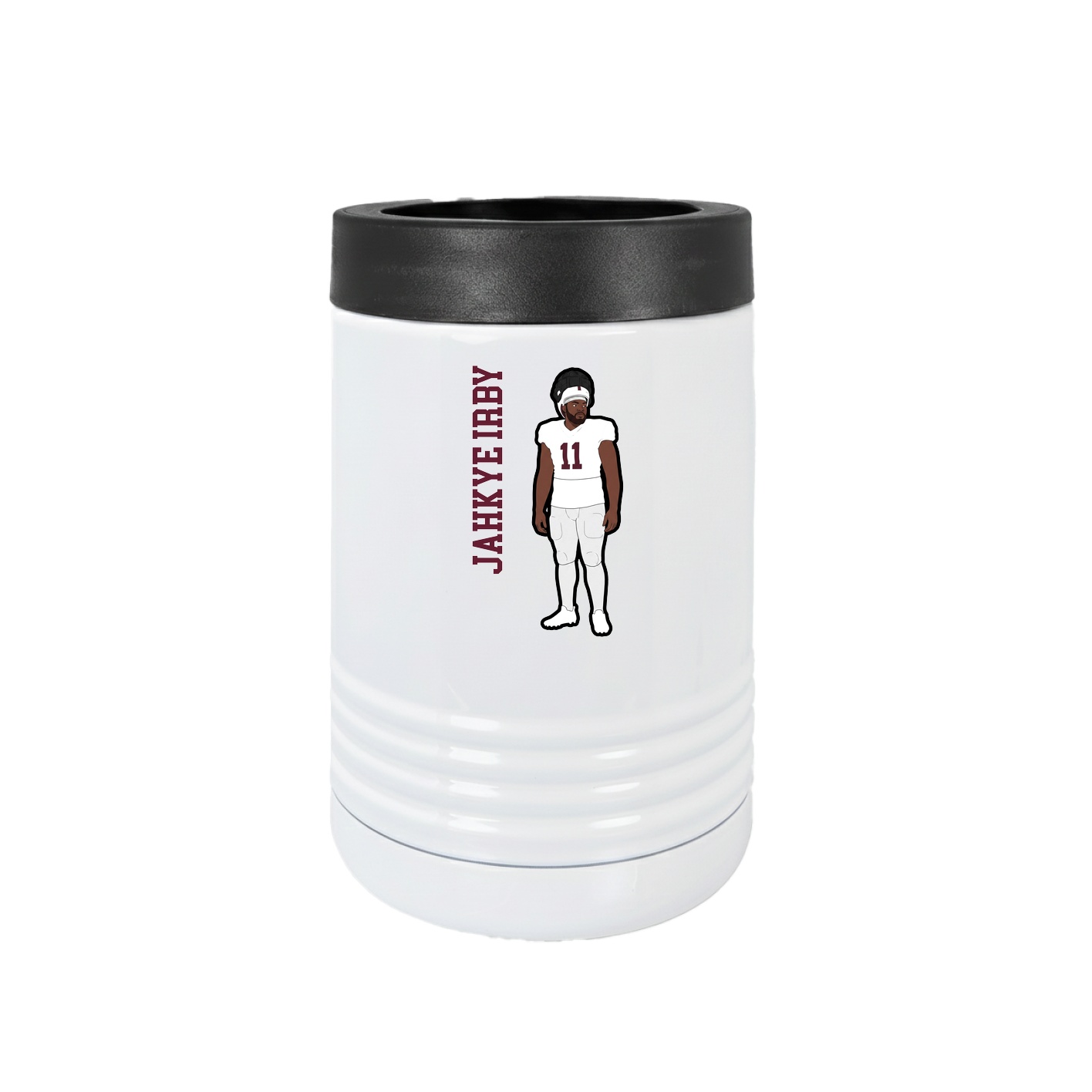 Beverage Holder — Name Vertical in White