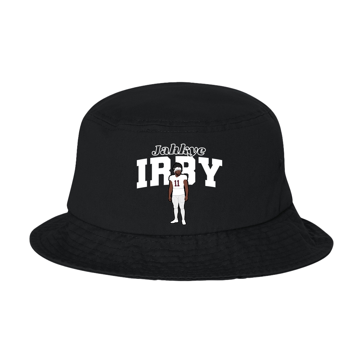 Bucket Cap — Name Arch in Black