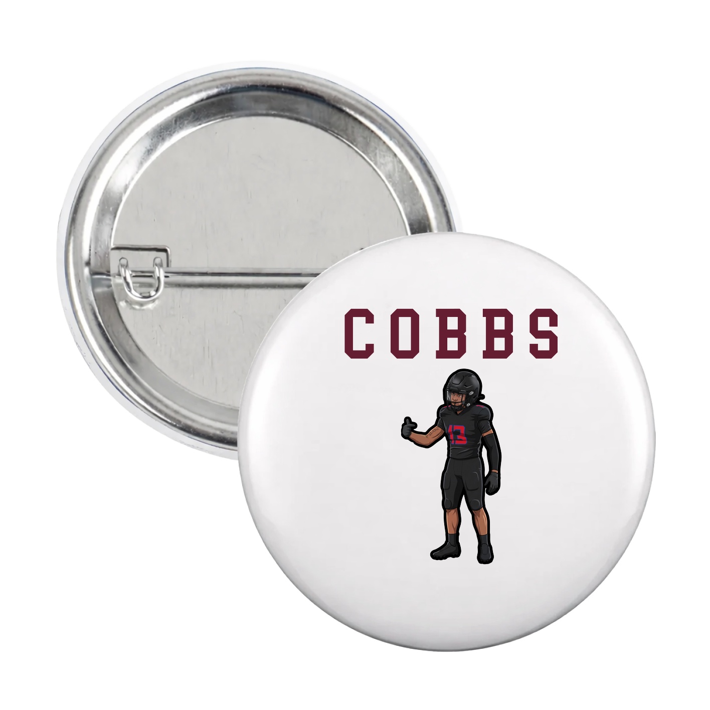 Game Day Button — Shirsey in White