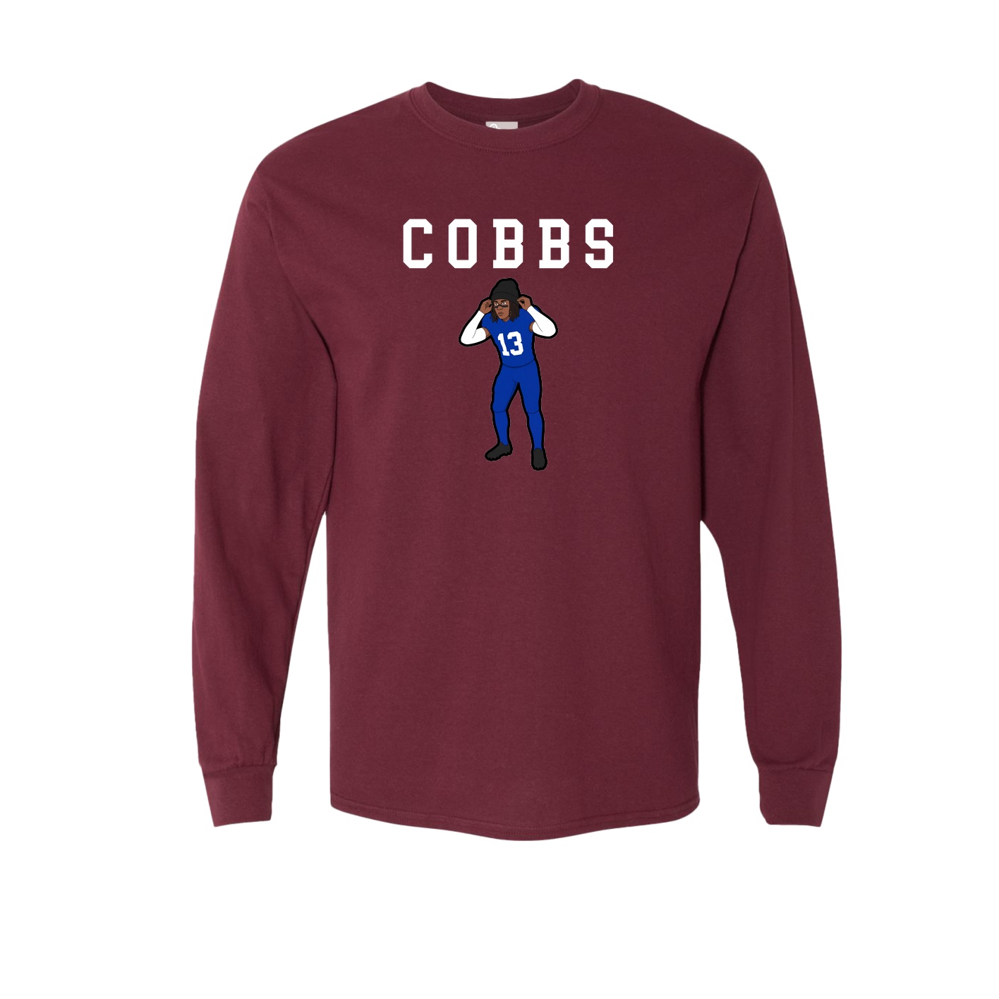 Long Sleeve Tee — Shirsey in Maroon